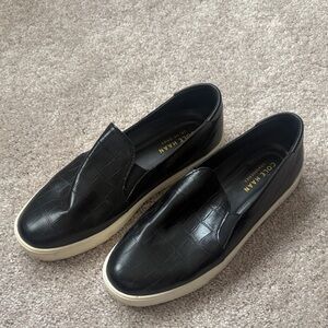 Cole Haan Black Croc-Embossed Men's Loafers